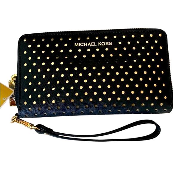 Michael Kors Jet Set Travel Large Continental Wristlet Wallet Clutch New w/ Tag - Picture 1 of 3